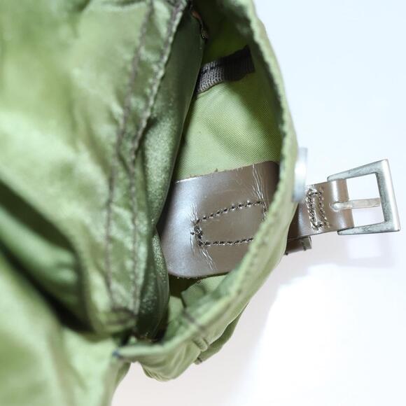 PRADA Backpack Nylon Green Silver - Picture 10 of 10